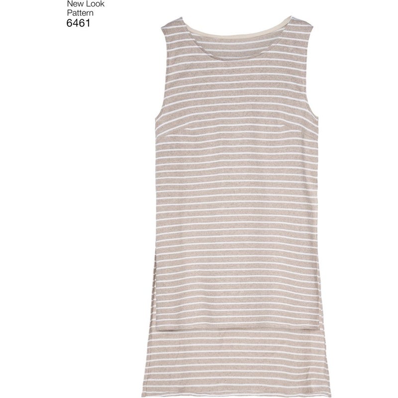 NEW LOOK Patterns Misses' Dress, Tunic, Top and Cropped Pants A (6-8-10-12-14-16-18) 6461 - Image 5